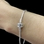 Pulseira de berloques fina 1,9mm tambor liso prata prata 925 - Elegancy Pratas