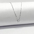 Colar Ponto de luz redondo 5mm zircônia branca prata 925 legítima - Elegancy Pratas