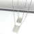 Escapulário personalizado formato retangular 12x16mm prata 925 legítima (Gravação a laser do seu estilo) - comprar online