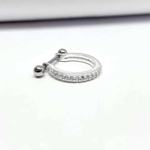 Piercing conch prata 925 legítima