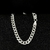 Pulseira 1x1 grumet escamada 5mm prata 925 maciça - comprar online
