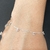 Pulseira zircônia pendurada redondo 3mm cristais coloridos prata 925 legítima - Elegancy Pratas