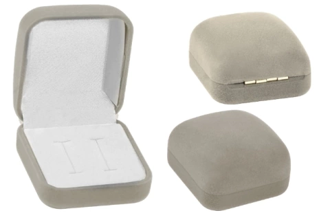 Estojo veludo cinza (alianças)