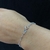 Pulseira coração pendurado azul prata prata 925 na internet