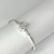 Pulseira de berloques 2,4mm símbolo O coroa cravejado prata 925