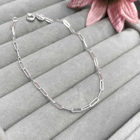 Pulseira cartier 2x7mm 20cm prata 925 legítima