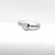 Anel solitário meia aliança coração zircônia branco 5x5mm prata 925 legítima na internet