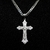 Pingente crucifixo prata 925 maciça - Serve para correntes até 6mm