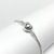 Pulseira de berloques fina 1,9mm coração liso prata prata 925 - Elegancy Pratas