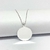 Colar personalizado redondo 18,5mm prata 925 legítima (Personalizado como desejar) - Elegancy Pratas