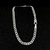Pulseira 1x1 grumet escamada 3mm prata 925 maciça - comprar online
