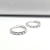 Brinco argola redonda lisa com 1,2cm 6 zirconia prata prata 925 - Elegancy Pratas