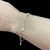 Pulseira 3 gotas lisas 2 gotas com zirconias prata prata 925 na internet