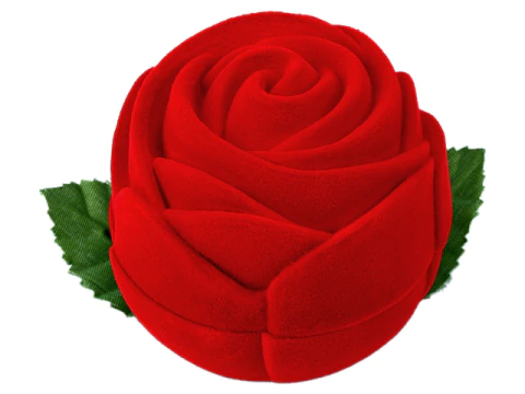 Estojo fantasia rosa sem cabo (anéis e alianças)