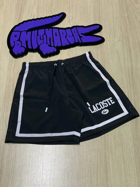 Short lacoste Paris edição site (preto) - comprar online