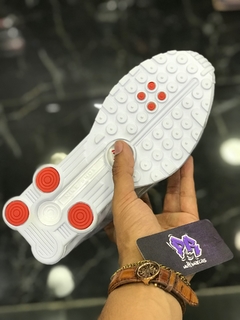 R4 shox importado - branco/prata na internet