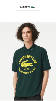 Polo Lacoste Golf Club edição site - limitada (azul marinho)