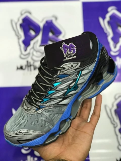 mizuno wave pro 7 azul e cinza - comprar online