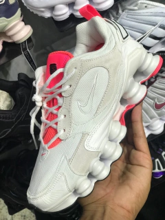 nike shox tl 12 molas 2020 branco/laranja