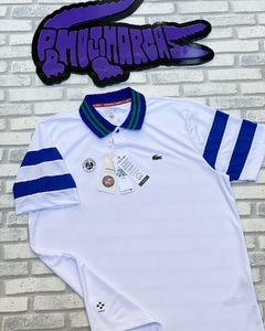 Polo roland garros x daniil medvedev (branca e azul) - comprar online