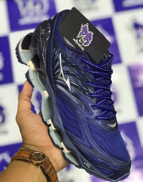 mizuno wave pro azul/rosa