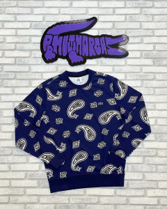 Moletom live Marineblau estampa Paisley (bandana) - edição limitada