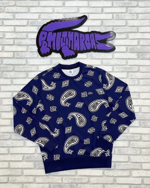 Moletom live Marineblau estampa Paisley (bandana) - edição limitada