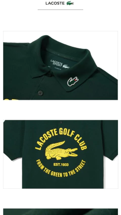 Polo Lacoste Golf Club edição site - limitada - comprar online
