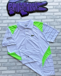 Polo andy roddick borboleta - raridade (branco/verde) - comprar online