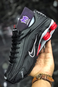 R4 shox importado - preto/vermelho - comprar online