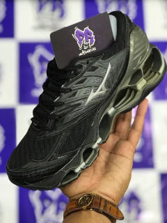 mizuno wave pro 8 preto/prata - comprar online