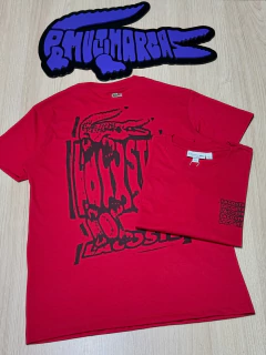 Camiseta Lacoste modelo gráfico 2025 - edição limitada (vermelho) - comprar online