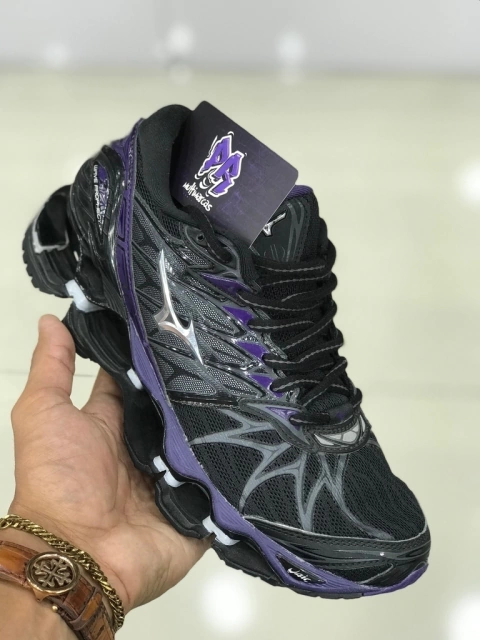 mizuno wave pro 7 preto e roxo