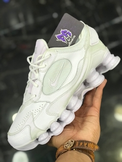 nike shox tl 12 molas 2020 branco e lilas