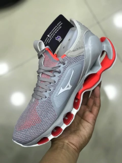 mizuno wave pro x wk cinza e laranja - comprar online