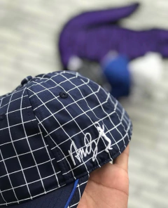 Imagem do Boné andy quadriculado - raridade (azul marinho)