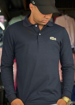 polo manga longa - edição limitada (azul marinho) - PR multimarcas