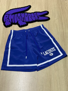Short lacoste Paris edição site (azul royal)