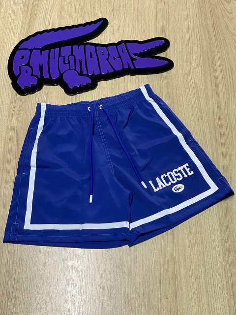 Short lacoste Paris edição site (azul royal)