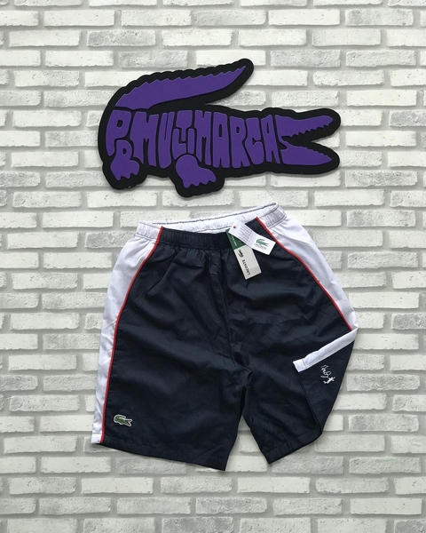 bermuda Sport Andy Roddick - raridade (azul marinho/vermelho)