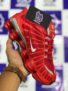 nike shox tl 12 molas vermelho
