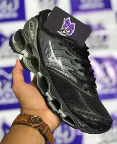 mizuno wave pro 8 preto/prata