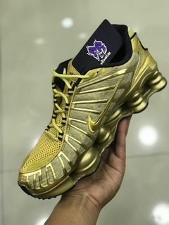 nike shox tl 12 molas dourado neymar - comprar online