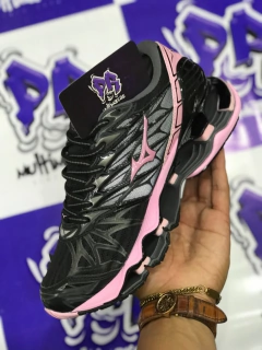 mizuno wave pro 7 preto e rosa - comprar online