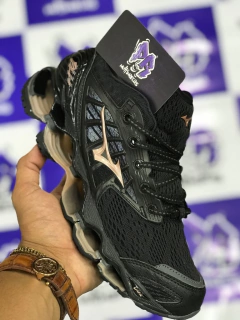 mizuno wave pro 9 preto/marrom