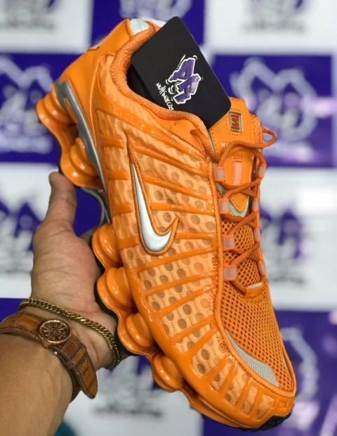 nike shox tl 12 molas laranja