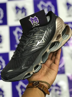 mizuno wave pro 8 cinza/marrom - comprar online