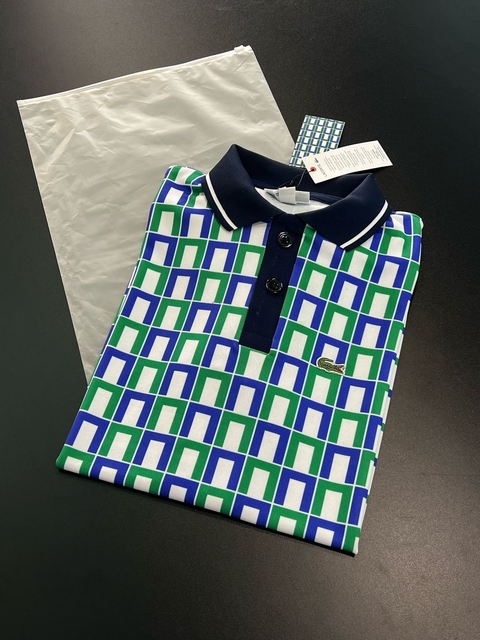 Polo Lacoste motif graphique - edição limitada