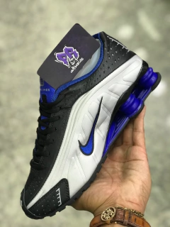 R4 shox importado - preto/azul/prata - comprar online