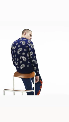 Moletom live Marineblau estampa Paisley (bandana) - edição limitada - PR multimarcas